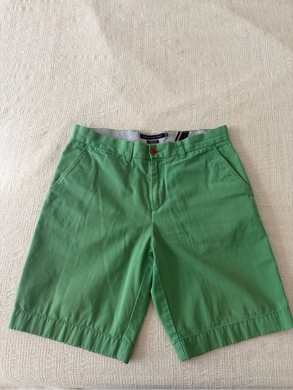 Tommy Hilfiger Green Men's Chino Shorts. Size 34